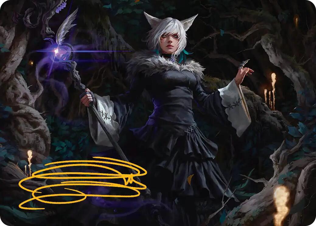 Y'shtola, Night's Blessed Art Card (21) (Gold-Stamped Signature) [FINAL FANTASY Art Series] | Magic Magpie