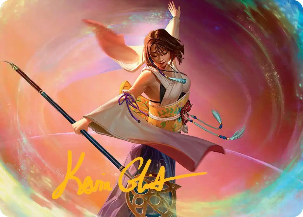 Yuna, Grand Summoner Art Card (Gold-Stamped Signature) [FINAL FANTASY Art Series] | Magic Magpie