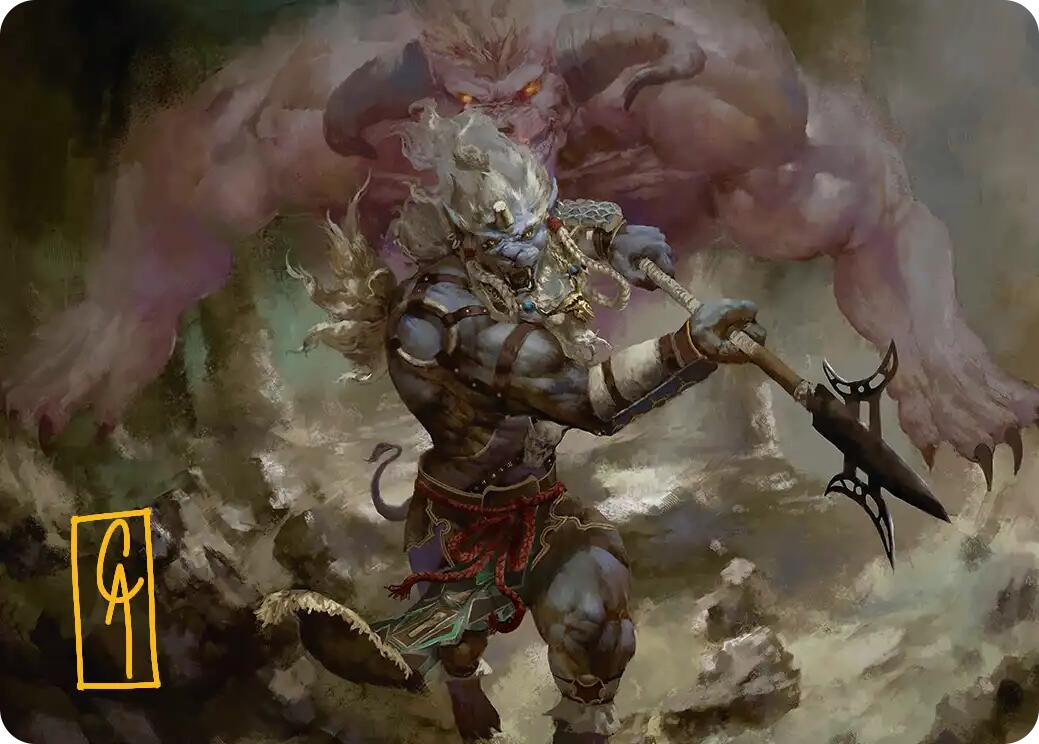 Kimahri, Valiant Guardian Art Card (Gold-Stamped Signature) [FINAL FANTASY Art Series] | Magic Magpie