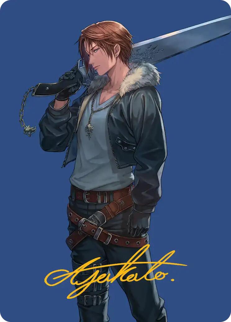 Squall, SeeD Mercenary Art Card (Gold-Stamped Signature) [FINAL FANTASY Art Series] | Magic Magpie