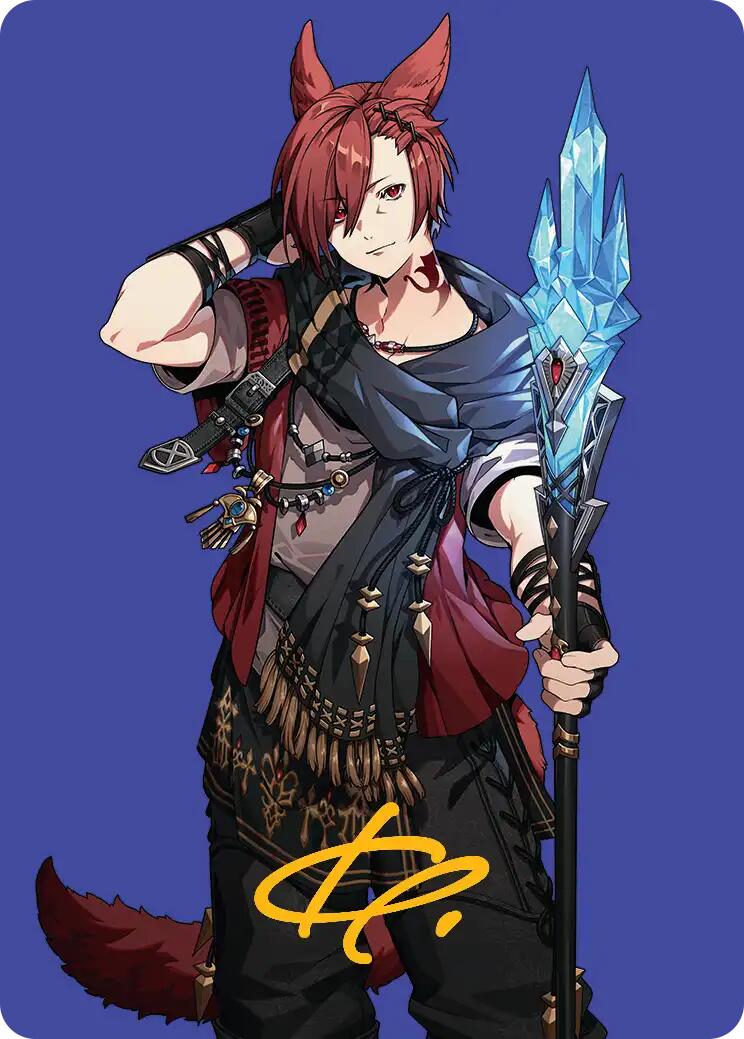 G'raha Tia, Scion Reborn Art Card (51) (Gold-Stamped Signature) [FINAL FANTASY Art Series] | Magic Magpie