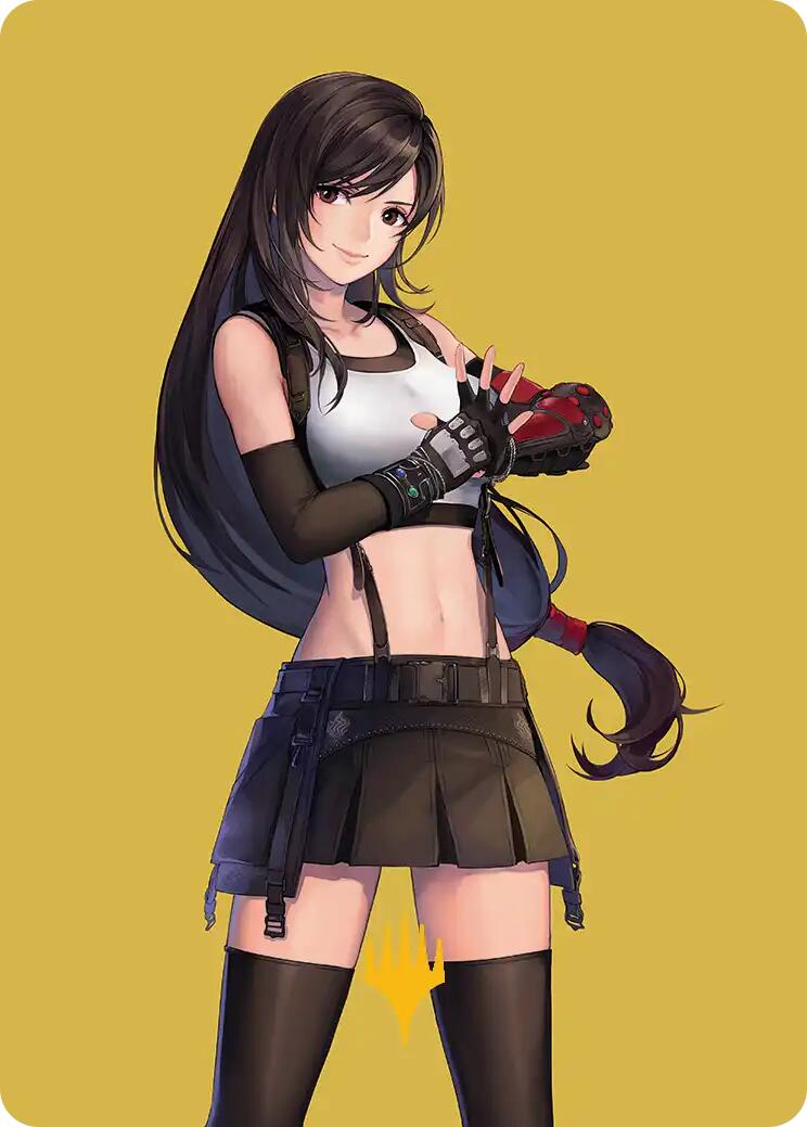 Tifa, Martial Artist Art Card (Gold-Stamped Planeswalker Symbol) [FINAL FANTASY Art Series] | Magic Magpie