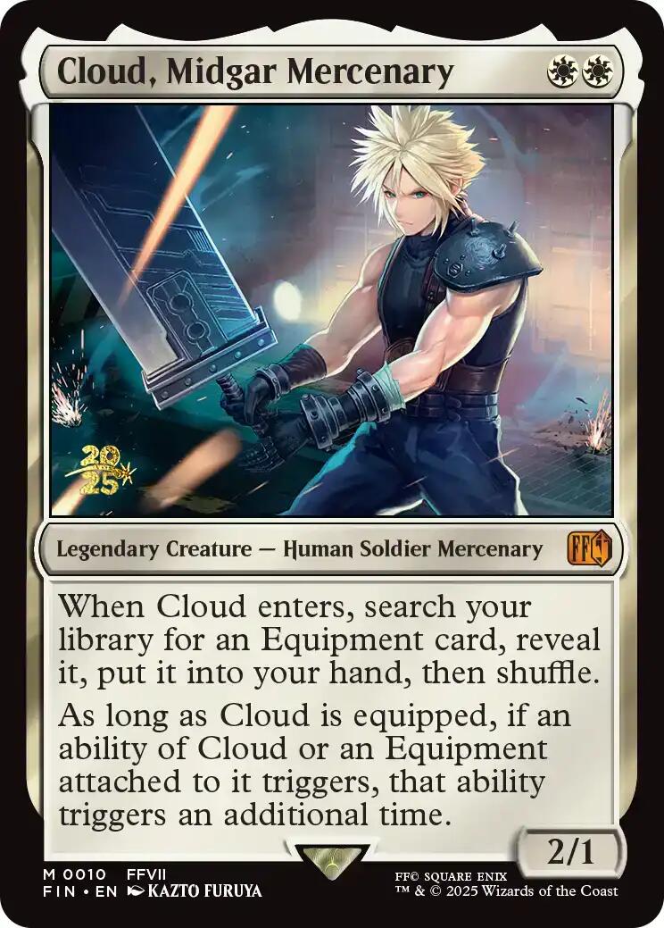 Cloud, Midgar Mercenary [FINAL FANTASY Prerelease Promo] | Magic Magpie