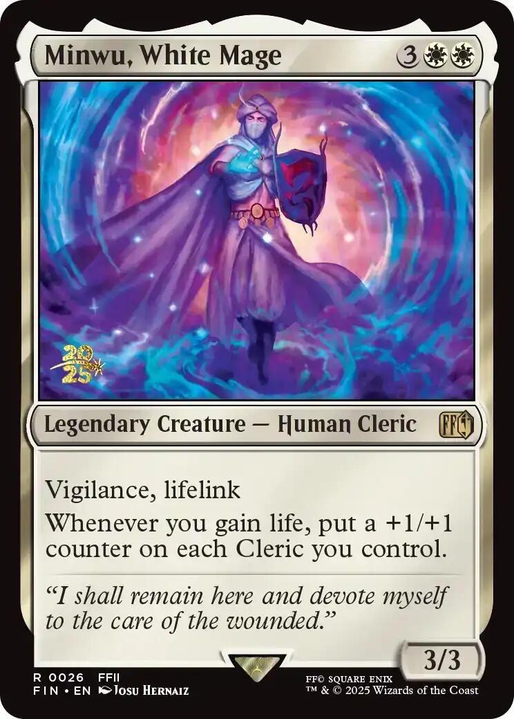 Minwu, White Mage [FINAL FANTASY Prerelease Promo] | Magic Magpie