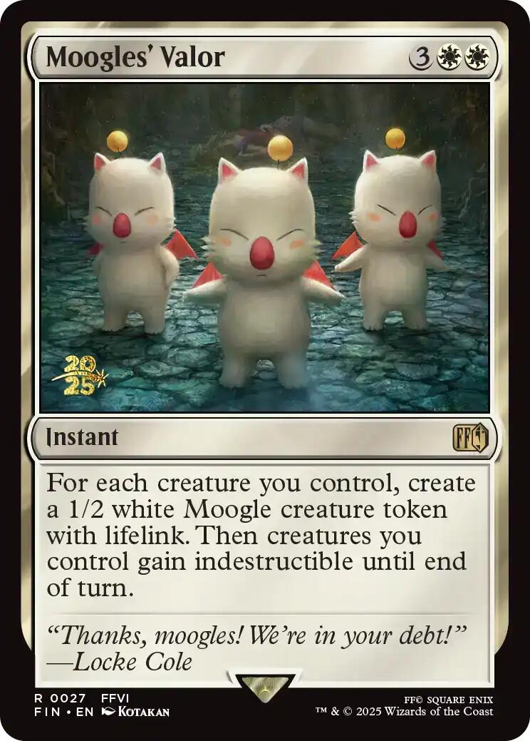 Moogles' Valor [FINAL FANTASY Prerelease Promo] | Magic Magpie
