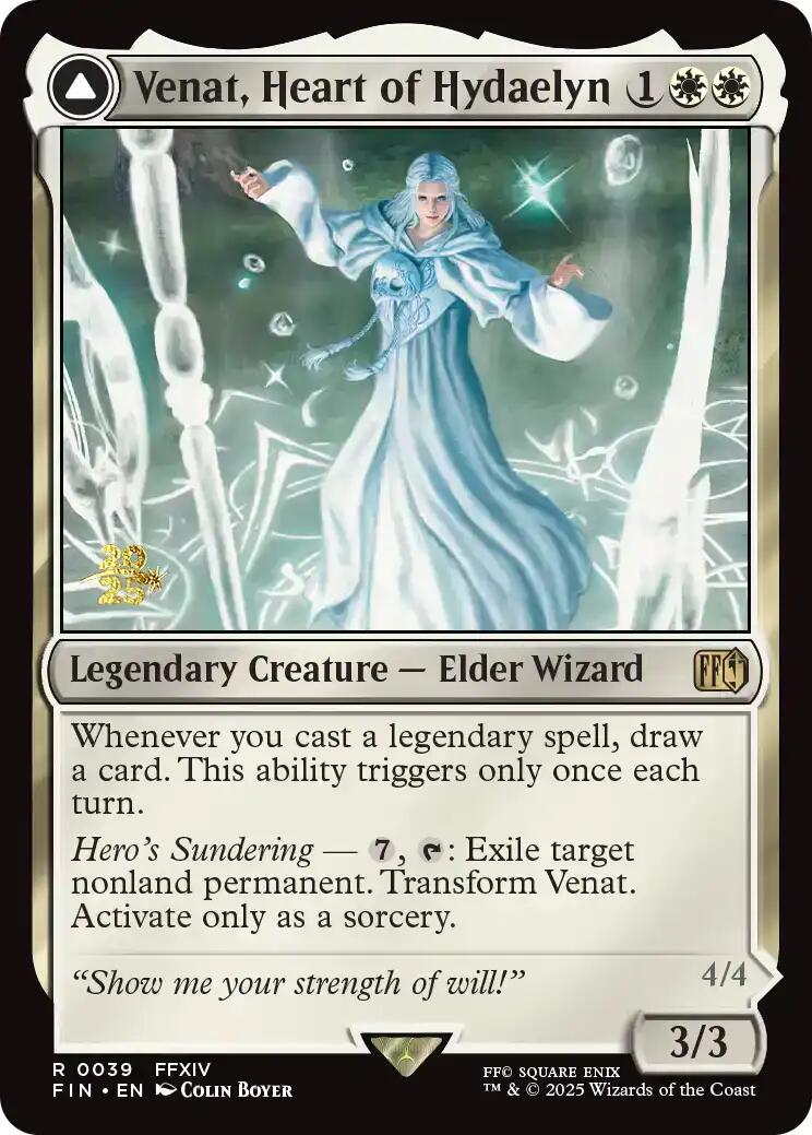 Venat, Heart of Hydaelyn // Hydaelyn, the Mothercrystal [FINAL FANTASY Prerelease Promo] | Magic Magpie