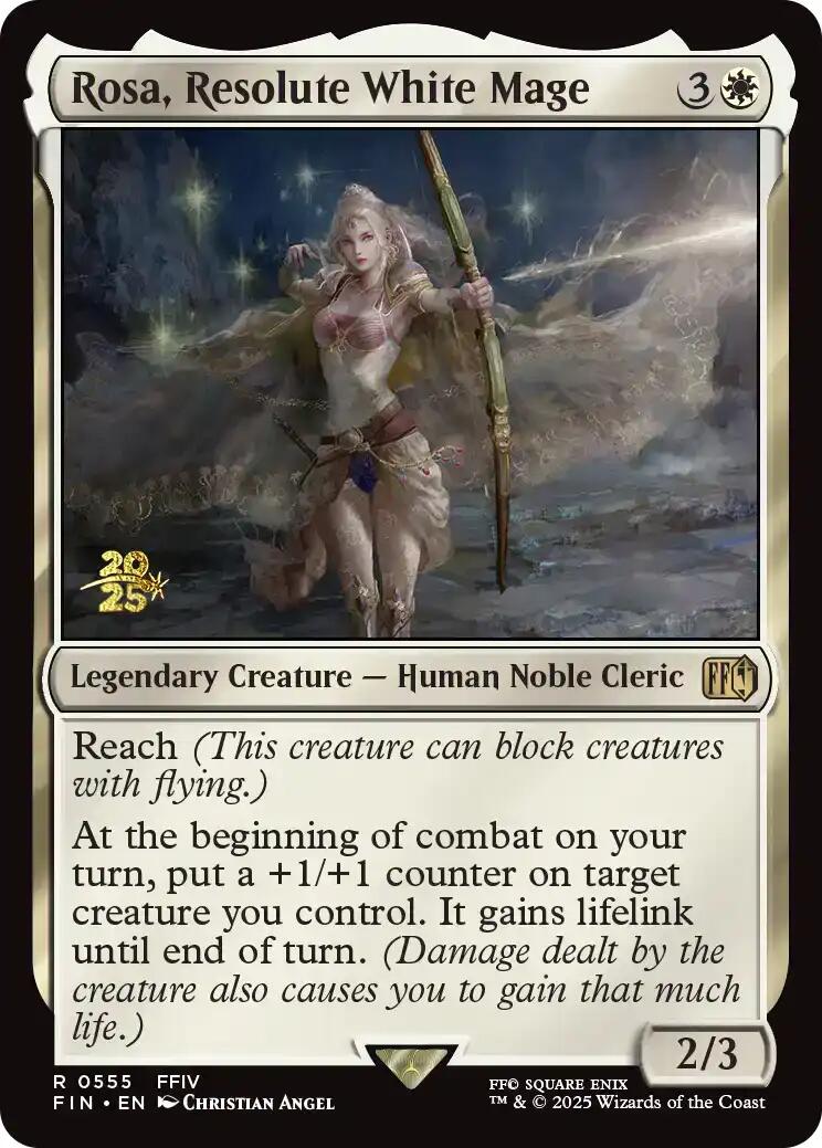 Rosa, Resolute White Mage [FINAL FANTASY Prerelease Promo] | Magic Magpie
