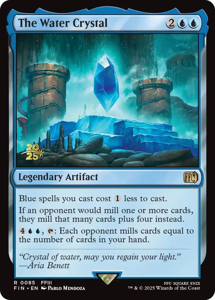 The Water Crystal [FINAL FANTASY Prerelease Promo] | Magic Magpie