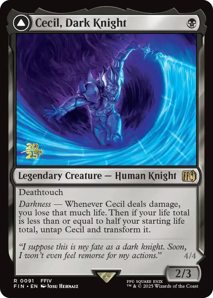 Cecil, Dark Knight [FINAL FANTASY Prerelease Promo] | Magic Magpie