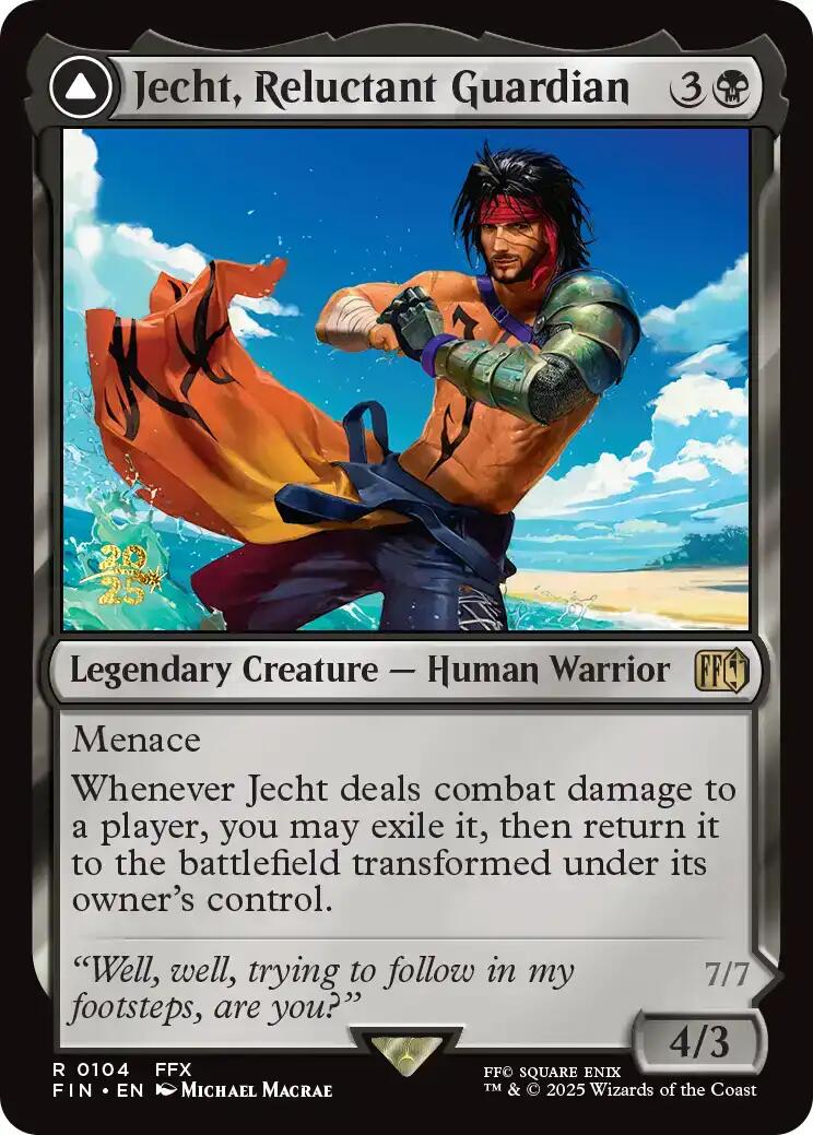 Jecht, Reluctant Guardian // Braska's Final Aeon [FINAL FANTASY Prerelease Promo] | Magic Magpie