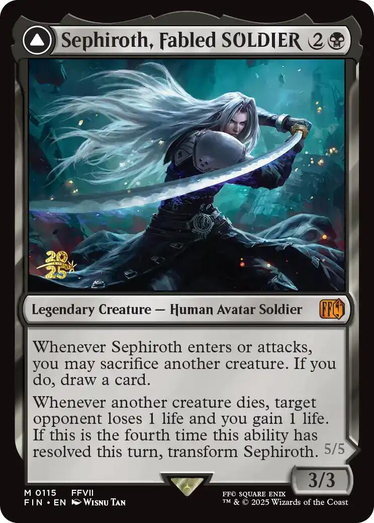 Sephiroth, Fabled SOLDIER [FINAL FANTASY Prerelease Promo] | Magic Magpie