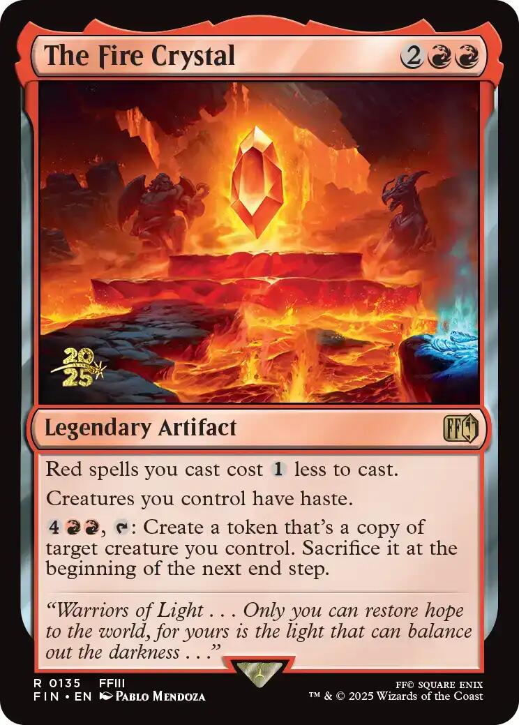 The Fire Crystal [FINAL FANTASY Prerelease Promo] | Magic Magpie