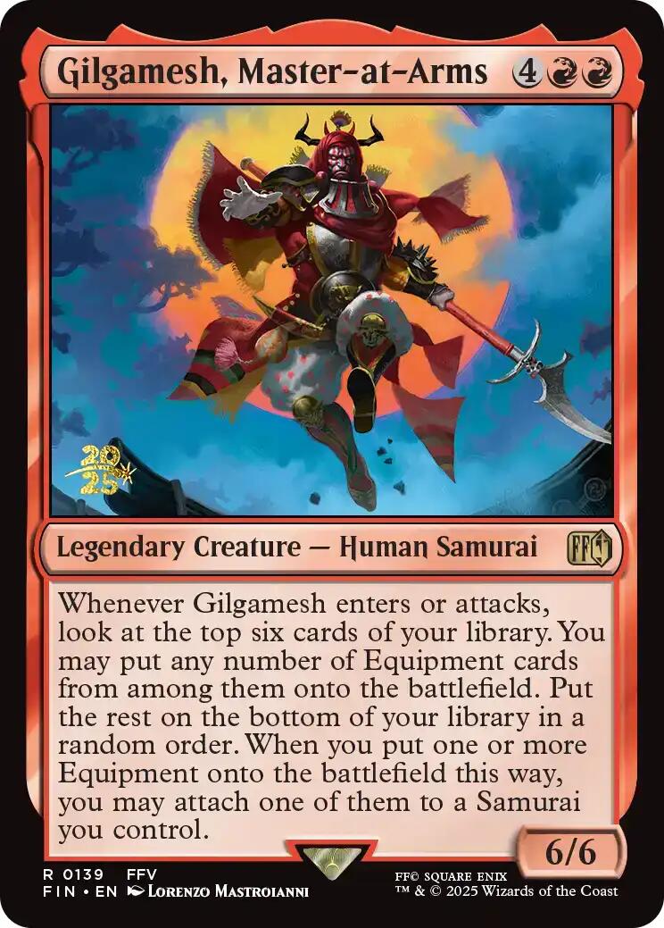 Gilgamesh, Master-at-Arms [FINAL FANTASY Prerelease Promo] | Magic Magpie