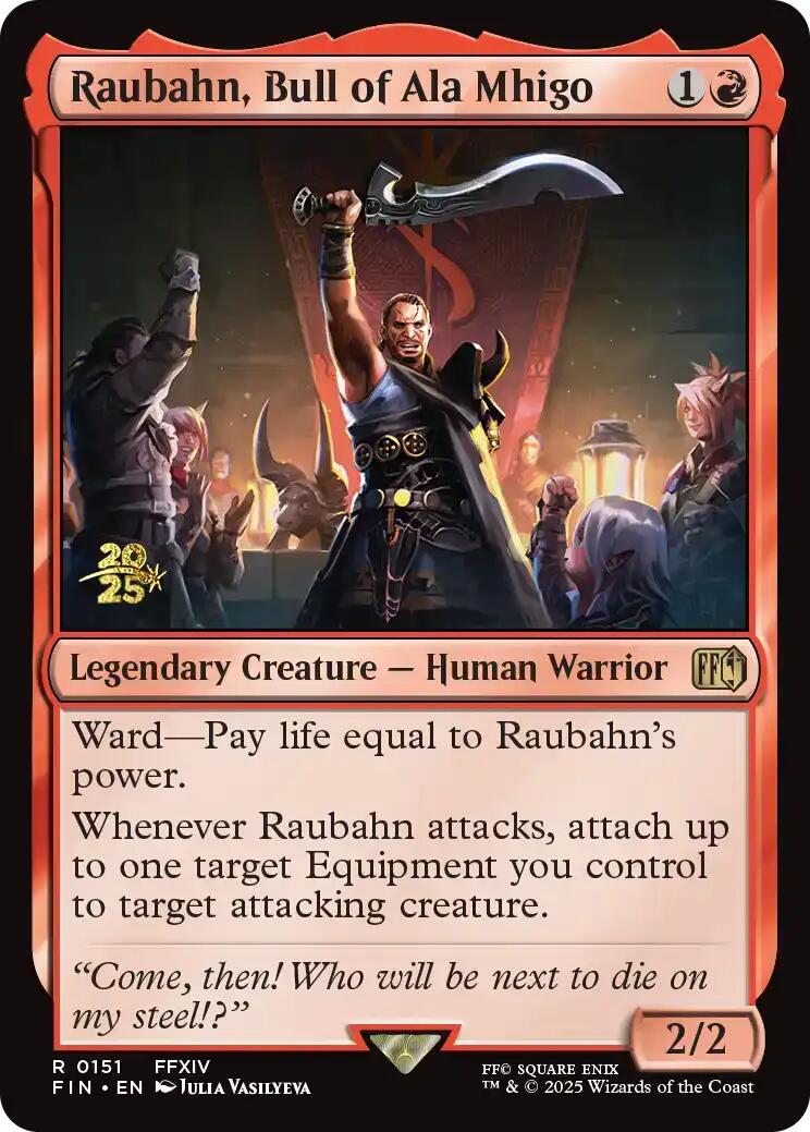 Raubahn, Bull of Ala Mhigo [FINAL FANTASY Prerelease Promo] | Magic Magpie