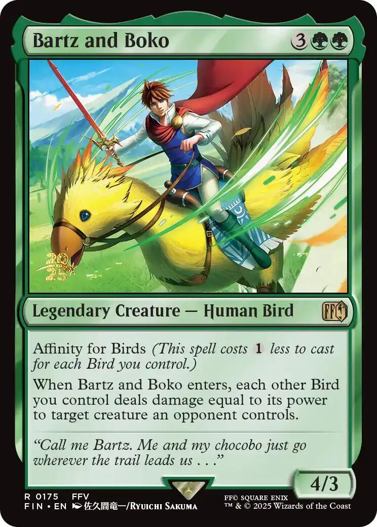 Bartz and Boko [FINAL FANTASY Prerelease Promo] | Magic Magpie