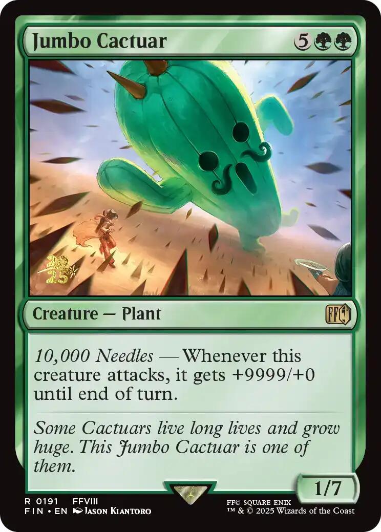 Jumbo Cactuar [FINAL FANTASY Prerelease Promo] | Magic Magpie