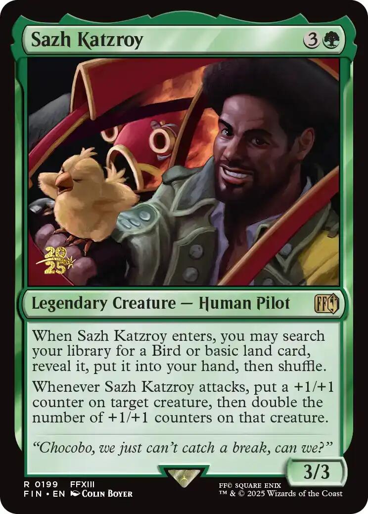 Sazh Katzroy [FINAL FANTASY Prerelease Promo] | Magic Magpie