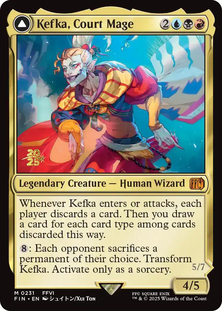 Kefka, Court Mage // Kefka, Ruler of Ruin [FINAL FANTASY Prerelease Promo] | Magic Magpie