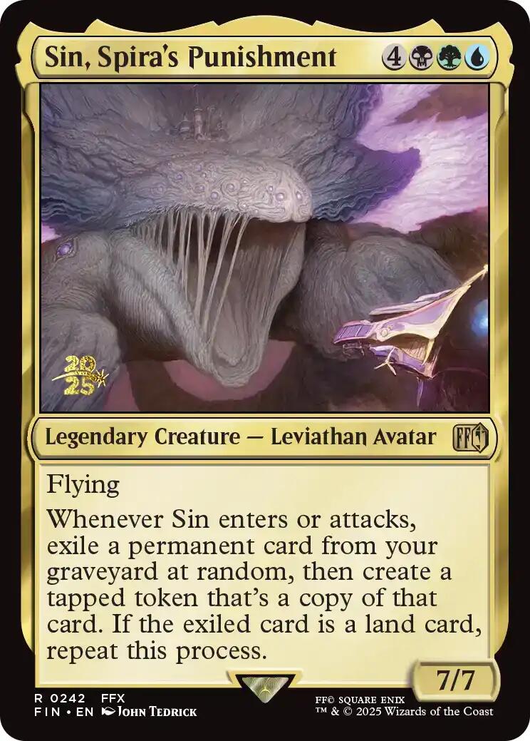 Sin, Spira's Punishment [FINAL FANTASY Prerelease Promo] | Magic Magpie