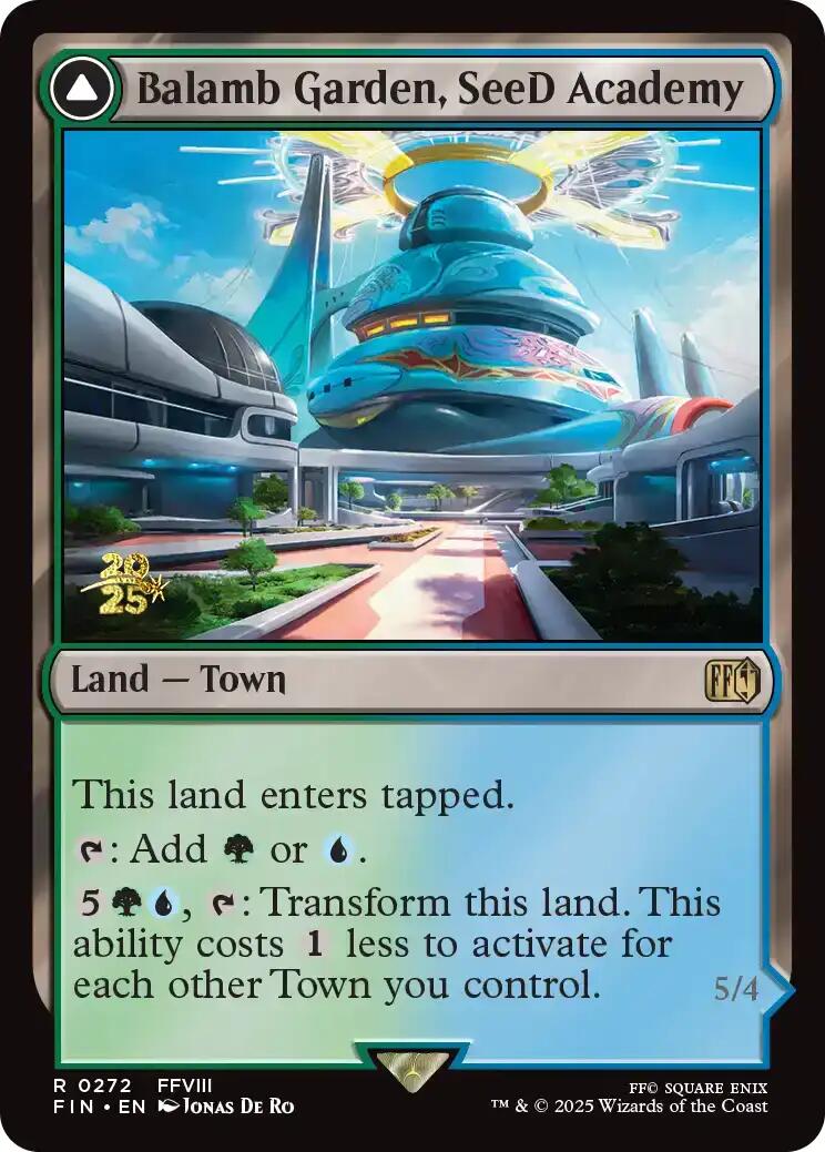 Balamb Garden, SeeD Academy // Balamb Garden, Airborne [FINAL FANTASY Prerelease Promo] | Magic Magpie