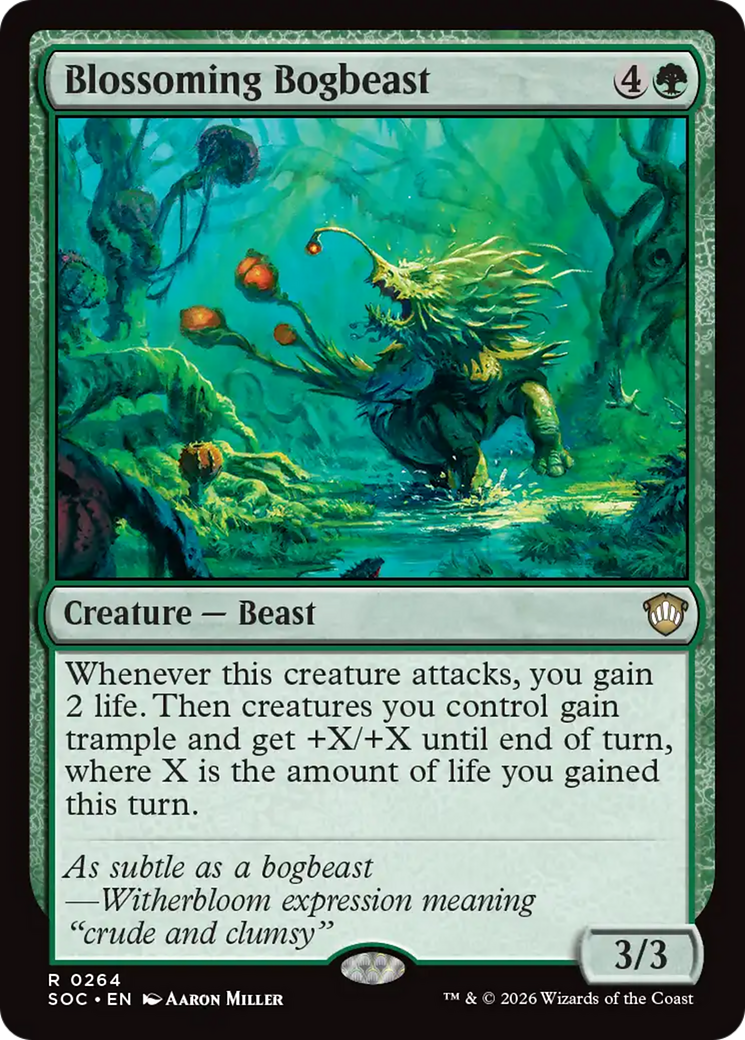 Blossoming Bogbeast [Secrets of Strixhaven Commander] | Magic Magpie