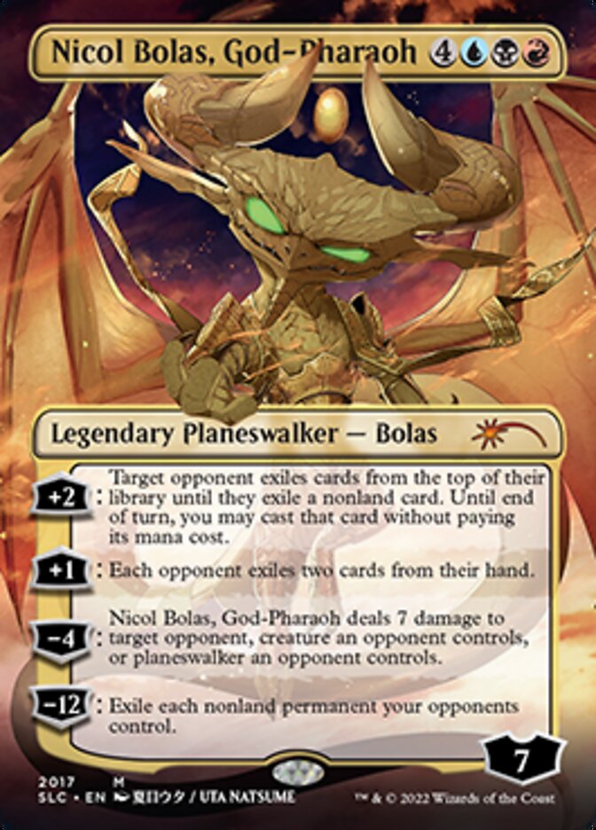 Nicol Bolas, God-Pharaoh (Borderless) [Secret Lair Countdown Kit] | Magic Magpie