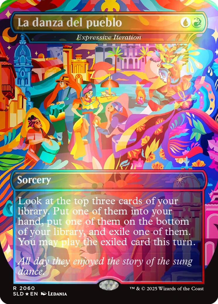La danza del pueblo - Expressive Iteration (Rainbow Foil) [Secret Lair Drop Series] | Magic Magpie