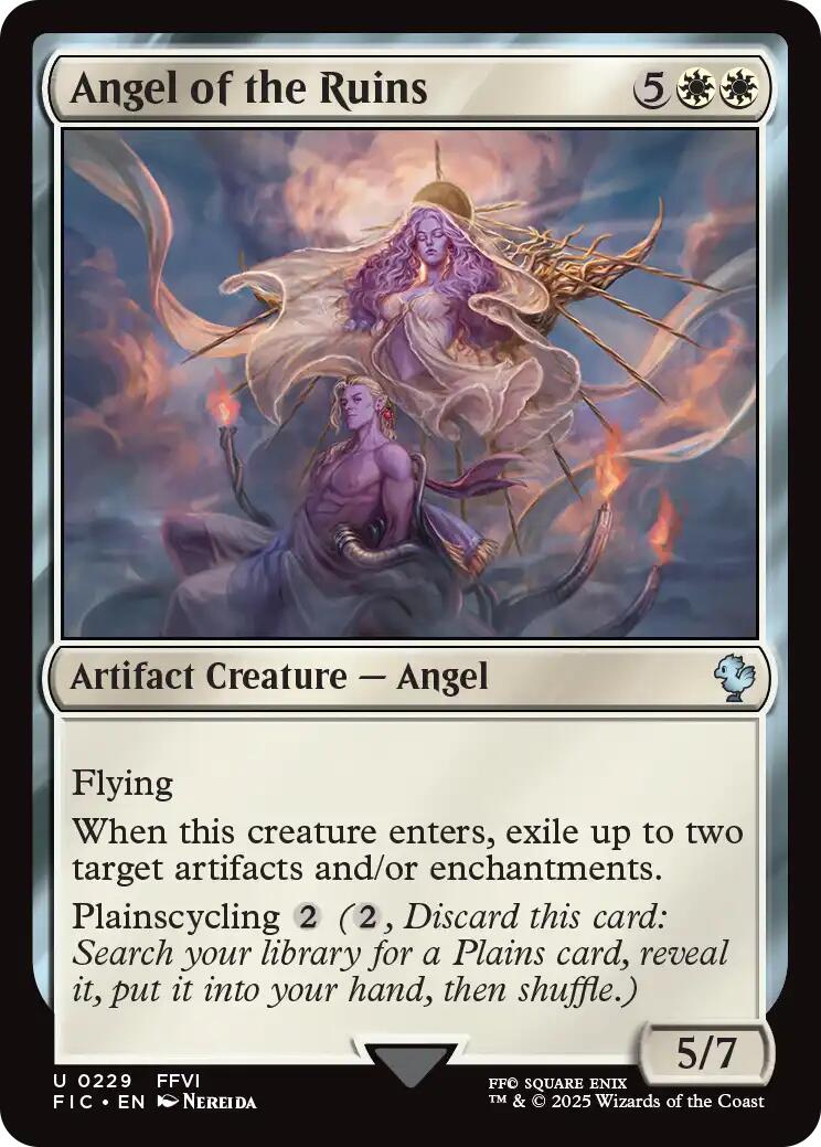 Angel of the Ruins (Surge Foil) [FINAL FANTASY Commander] | Magic Magpie