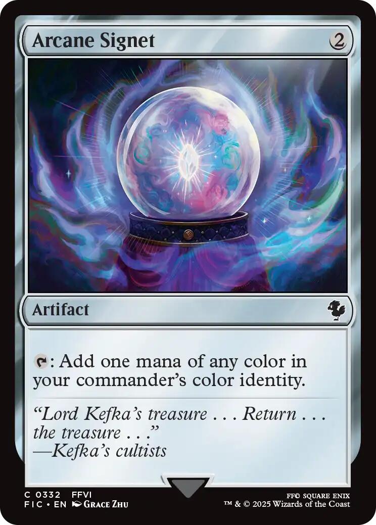 Arcane Signet (0332) (Surge Foil) [FINAL FANTASY Commander] | Magic Magpie
