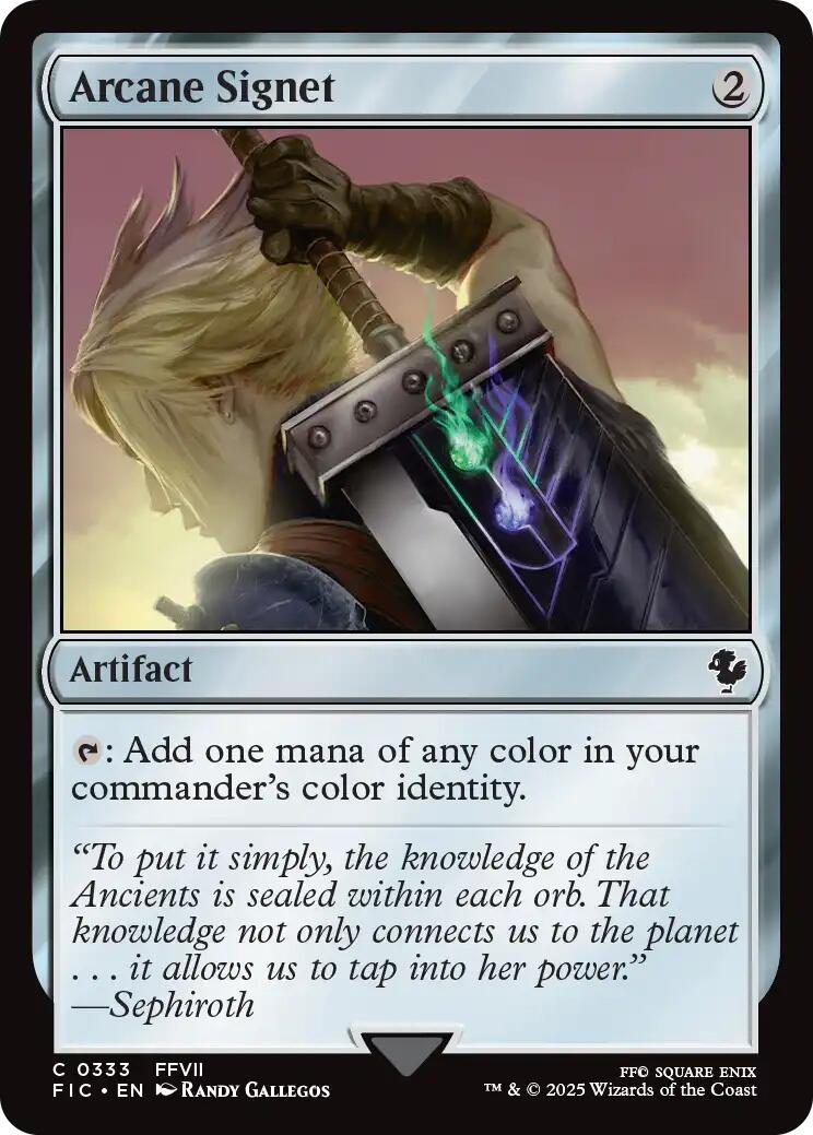 Arcane Signet (0333) (Surge Foil) [FINAL FANTASY Commander] | Magic Magpie