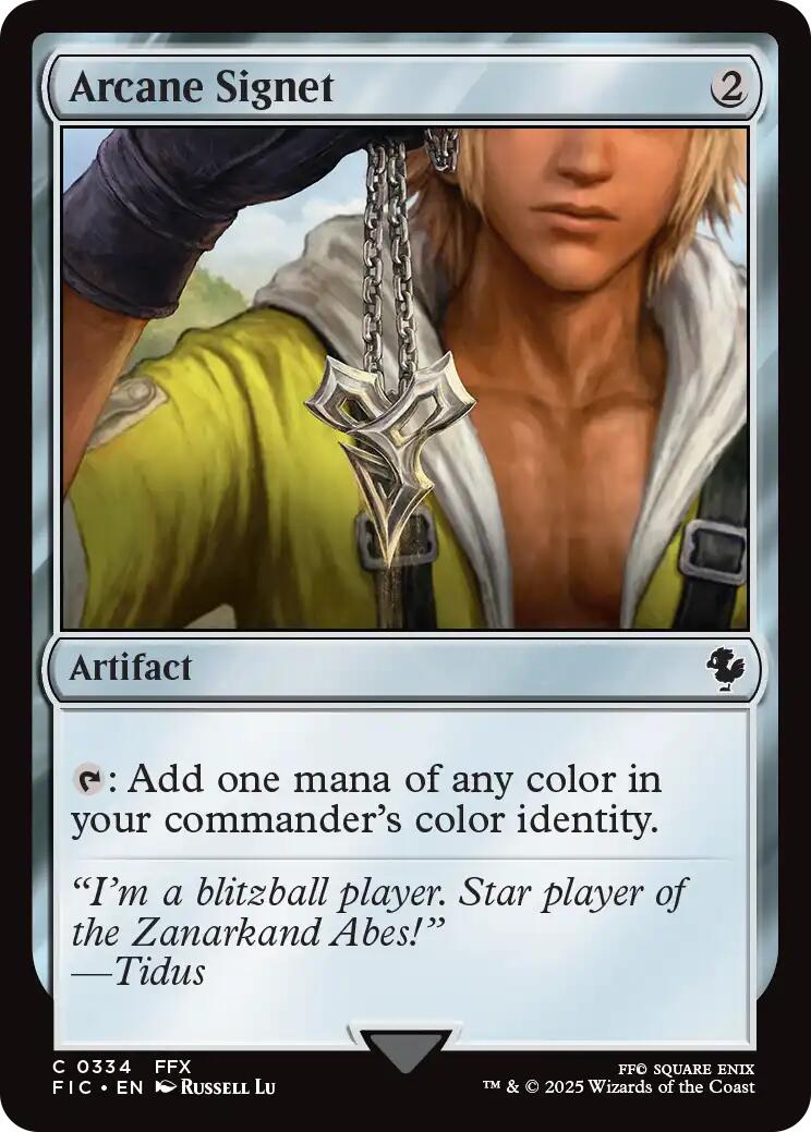 Arcane Signet (0334) (Surge Foil) [FINAL FANTASY Commander] | Magic Magpie