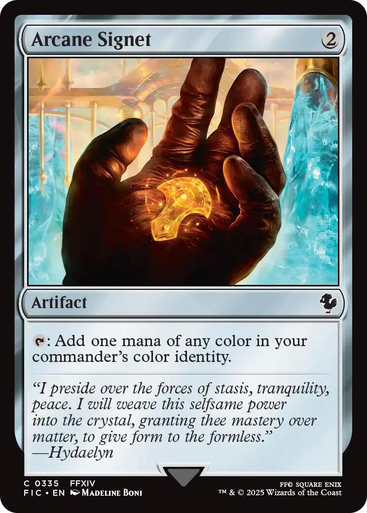 Arcane Signet (0335) (Surge Foil) [FINAL FANTASY Commander] | Magic Magpie