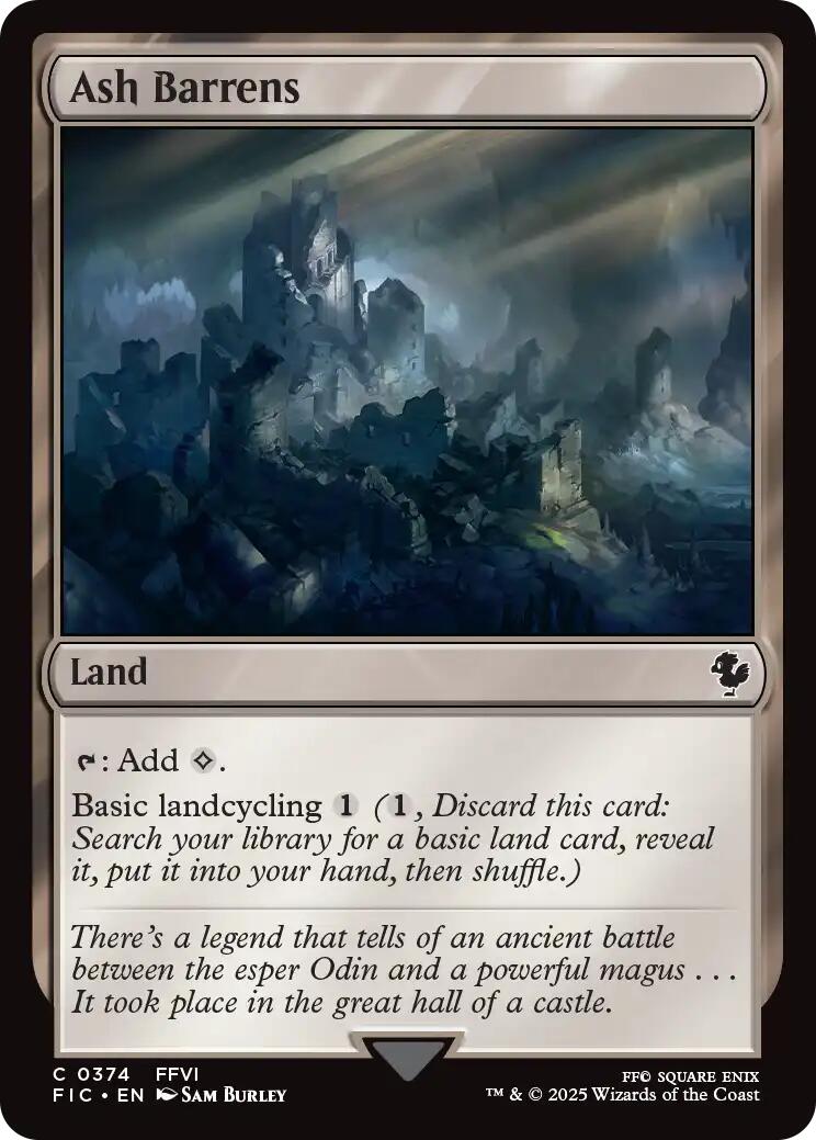 Ash Barrens (Surge Foil) [FINAL FANTASY Commander] | Magic Magpie