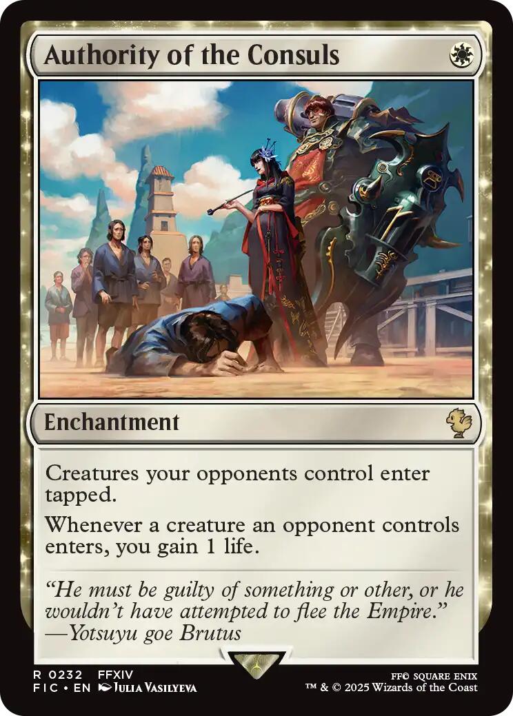 Authority of the Consuls (Surge Foil) [FINAL FANTASY Commander] | Magic Magpie