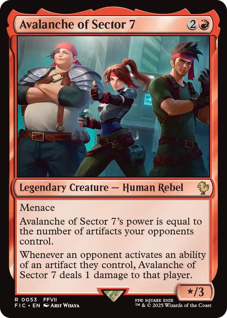 Avalanche of Sector 7 (Surge Foil) [FINAL FANTASY Commander] | Magic Magpie