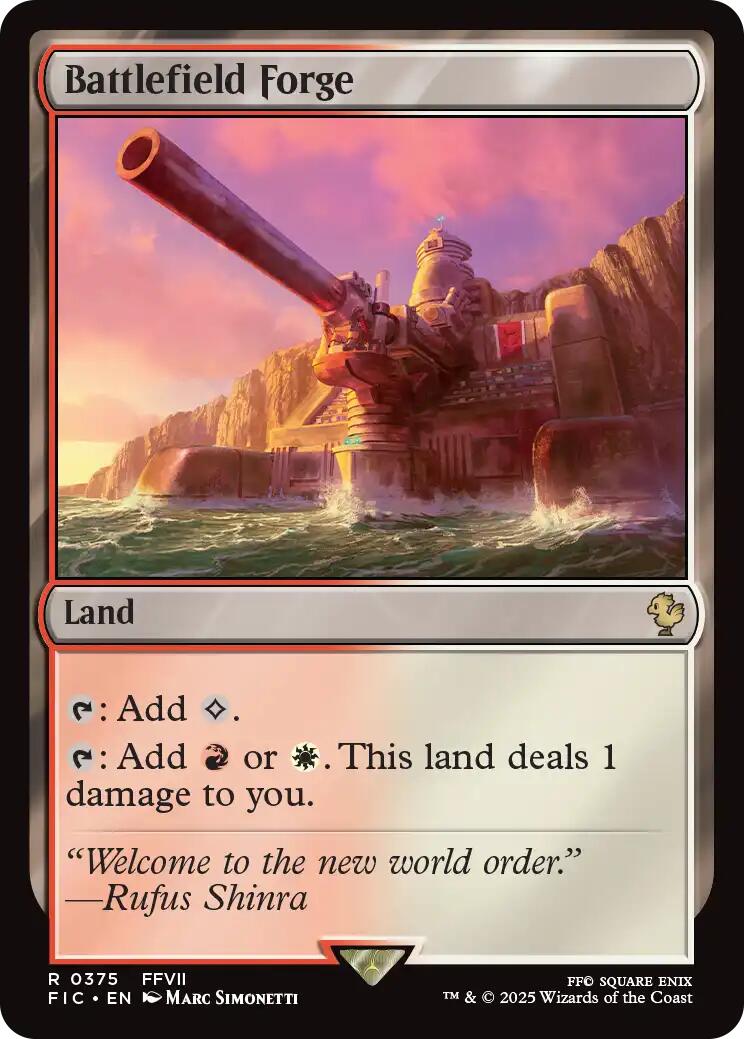 Battlefield Forge (Surge Foil) [FINAL FANTASY Commander] | Magic Magpie