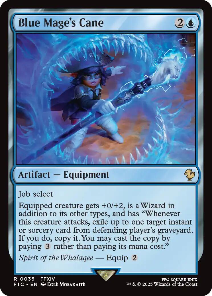 Blue Mage's Cane (Surge Foil) [FINAL FANTASY Commander] | Magic Magpie