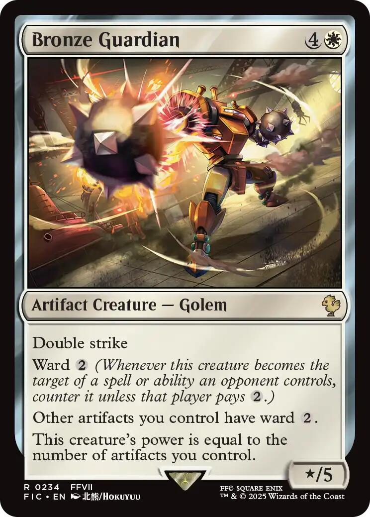 Bronze Guardian (Surge Foil) [FINAL FANTASY Commander] | Magic Magpie