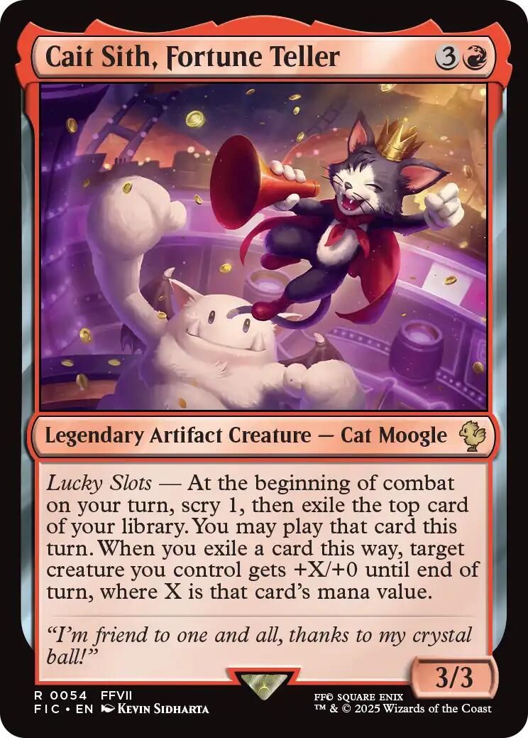 Cait Sith, Fortune Teller (Surge Foil) [FINAL FANTASY Commander] | Magic Magpie