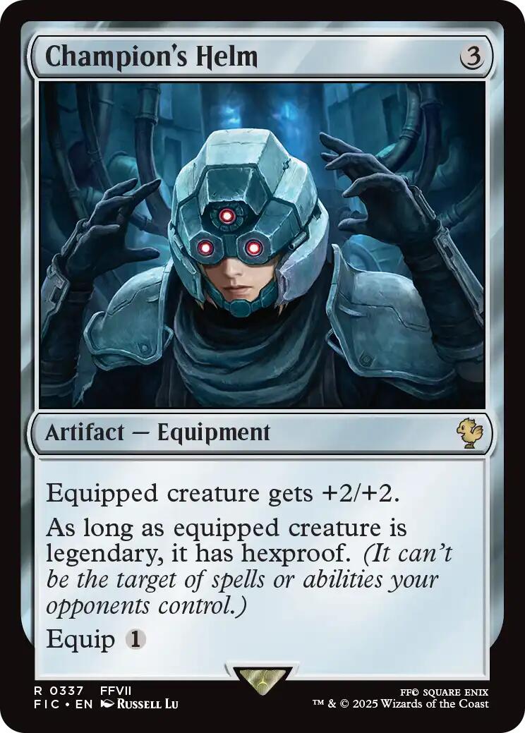 Champion's Helm (Surge Foil) [FINAL FANTASY Commander] | Magic Magpie