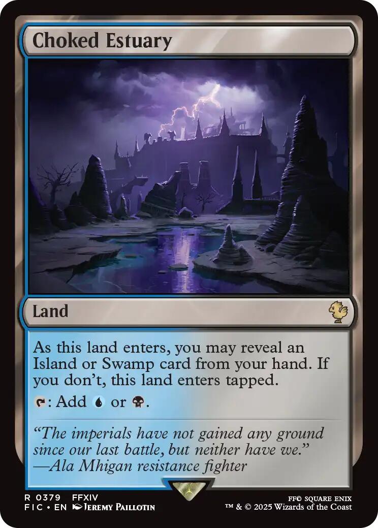 Choked Estuary (Surge Foil) [FINAL FANTASY Commander] | Magic Magpie