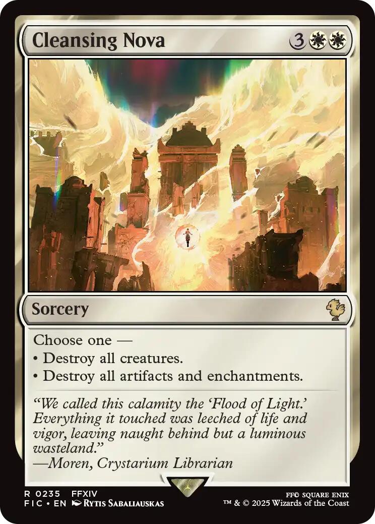 Cleansing Nova (Surge Foil) [FINAL FANTASY Commander] | Magic Magpie