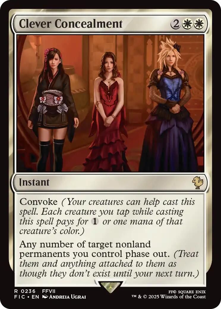 Clever Concealment (Surge Foil) [FINAL FANTASY Commander] | Magic Magpie