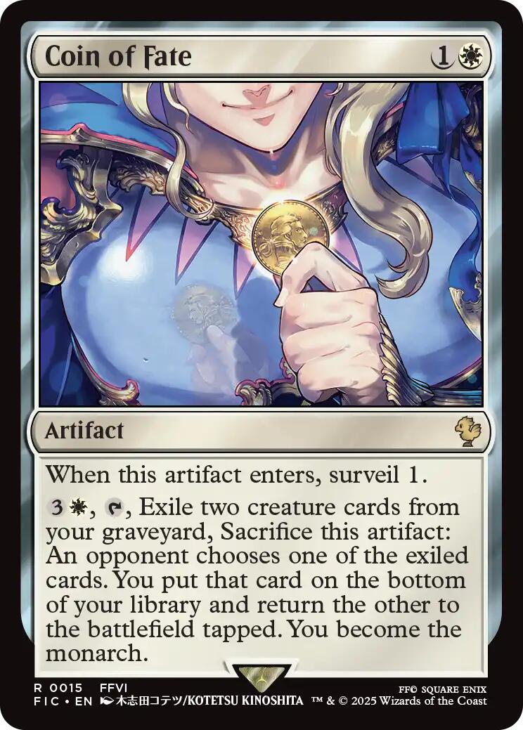 Coin of Fate (Surge Foil) [FINAL FANTASY Commander] | Magic Magpie