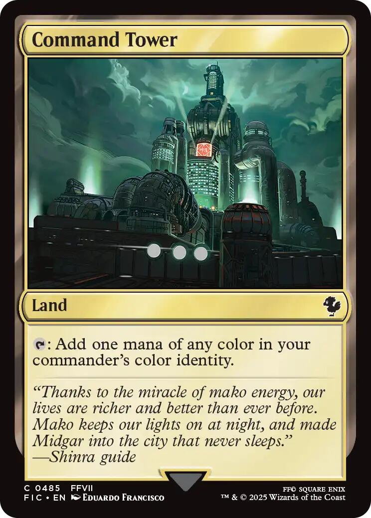 Command Tower (0485) (Surge Foil) [FINAL FANTASY Commander] | Magic Magpie
