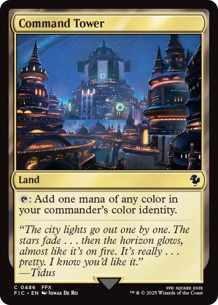 Command Tower (0486) (Surge Foil) [FINAL FANTASY Commander] | Magic Magpie
