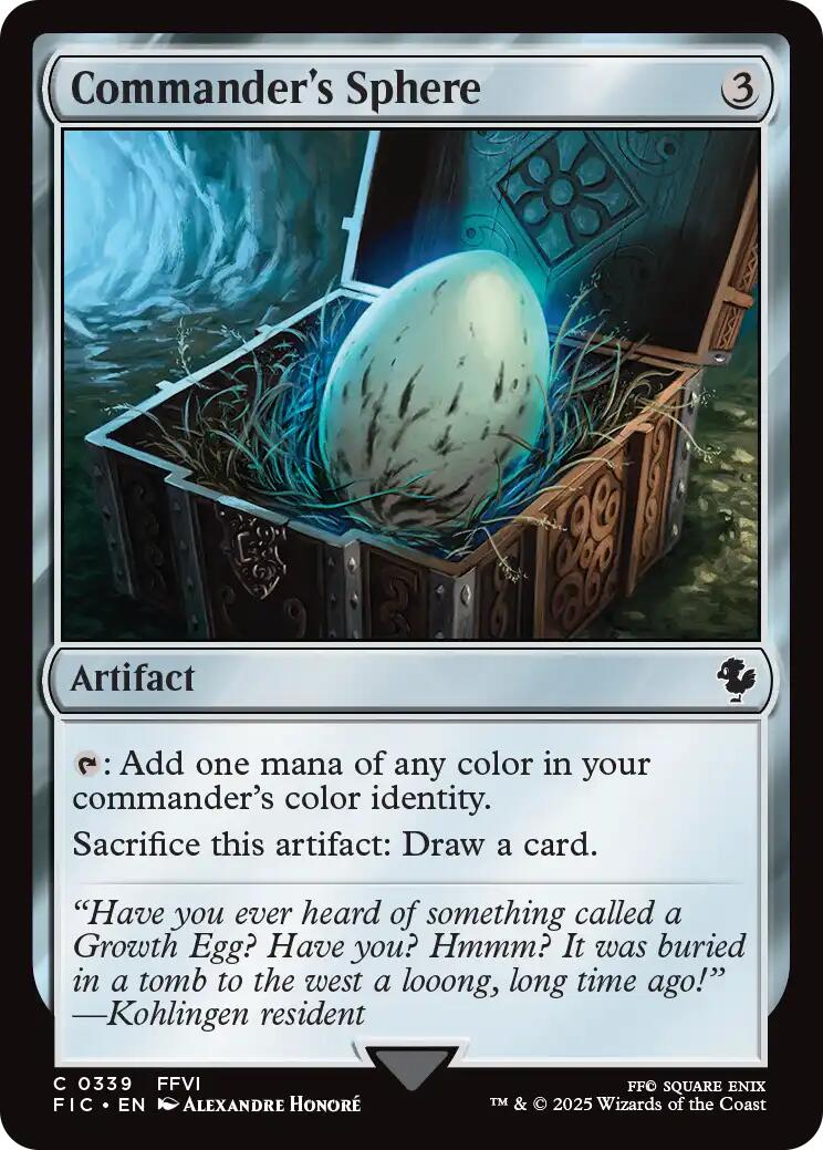 Commander's Sphere (Surge Foil) [FINAL FANTASY Commander] | Magic Magpie