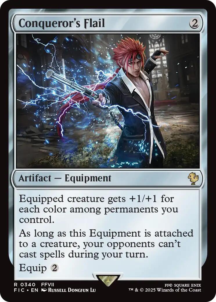 Conqueror's Flail (Surge Foil) [FINAL FANTASY Commander] | Magic Magpie