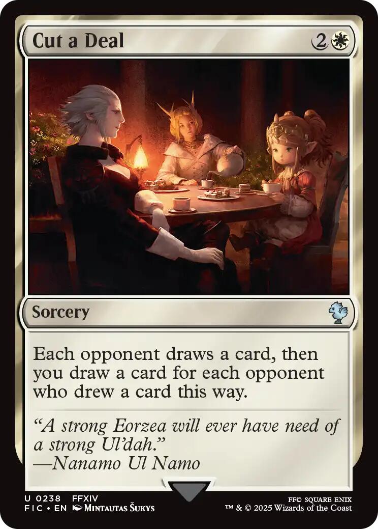 Cut a Deal (Surge Foil) [FINAL FANTASY Commander] | Magic Magpie