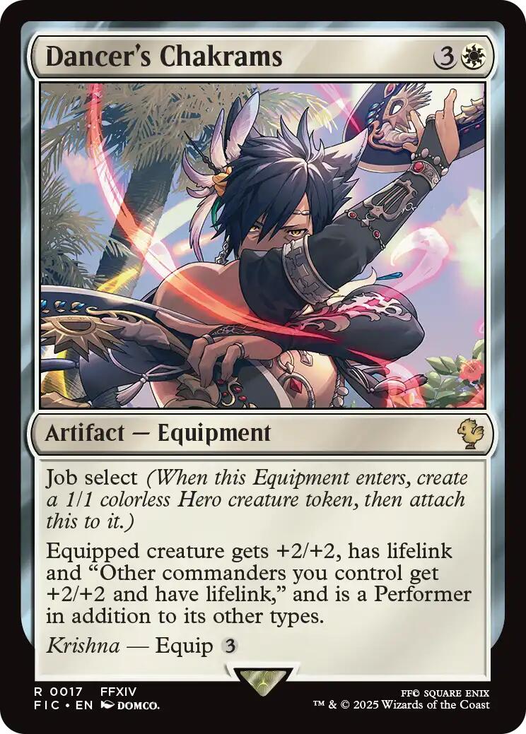 Dancer's Chakrams (Surge Foil) [FINAL FANTASY Commander] | Magic Magpie